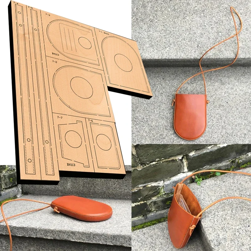 

Cutting knife mold BX113 semicircle mobile phone bag carry cross-body bag Manual leather art DIY leather knife mold