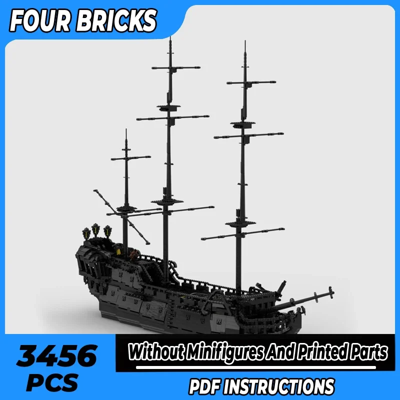 

Moc Building Bricks Pirate Ship Model Classics Pirate Warship Technology Modular Blocks Gift Toys For Children DIY Sets Assembly