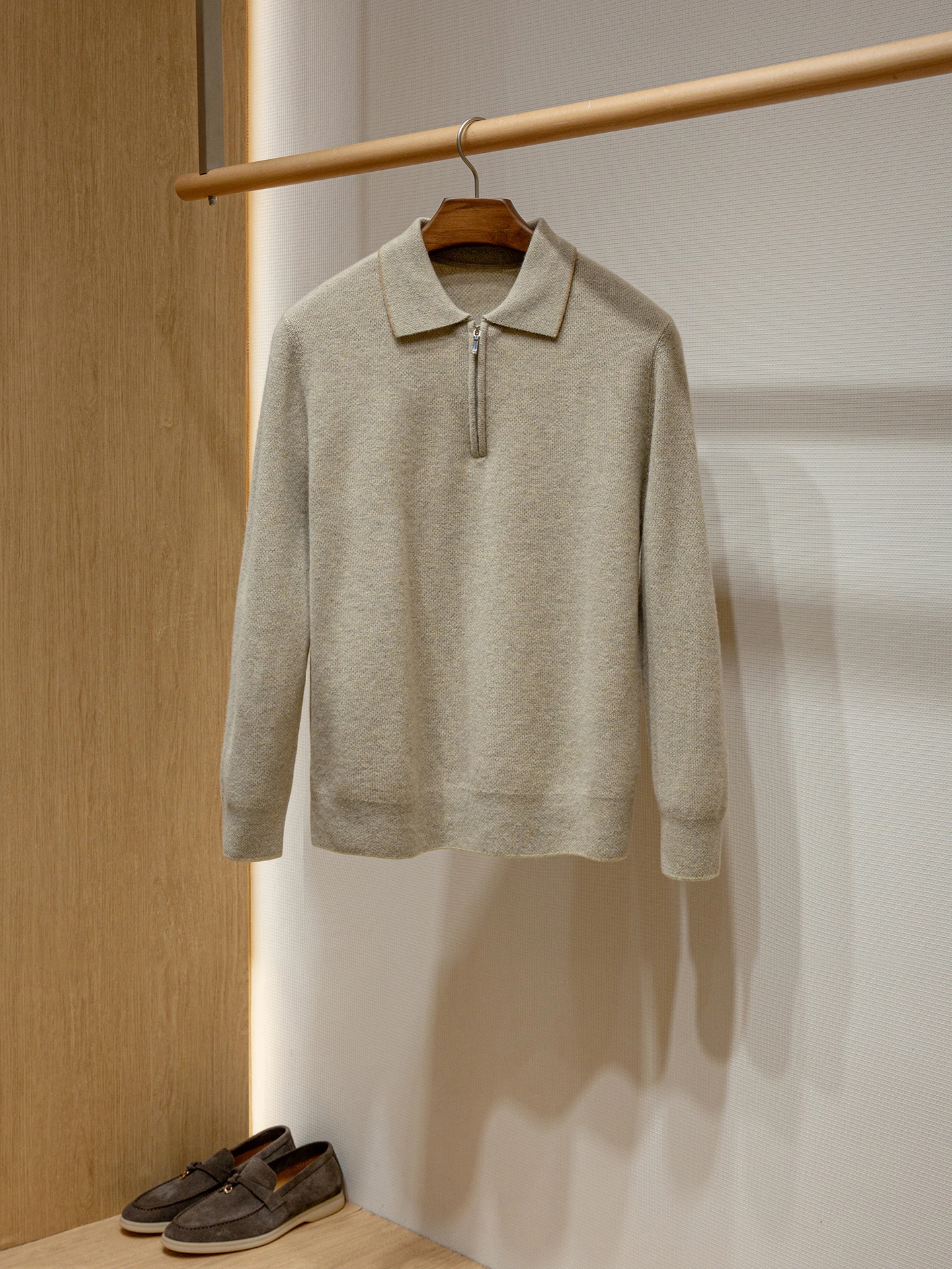 Lambswool Camere Blend Casual Knitted Sweater Collared Men's Faion Winter Warm Long Sve Turtlene  Color