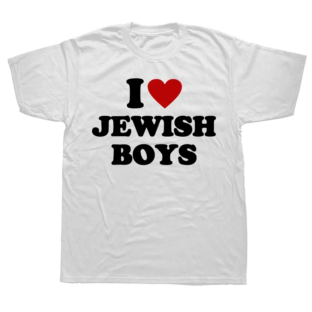 2025 new model Funny I Love Jewish T Shirts Summer Red He Graphic Cotton Streetwear Short Sleeve Birthday Gifts T-shirt Mens Clo