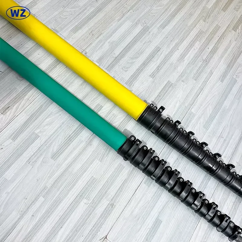 High Voltage Insulated Operating Rod Carbon Fiber Telescopic Pole For Garden Outdoor Shower Extension Tool Safe Electrical