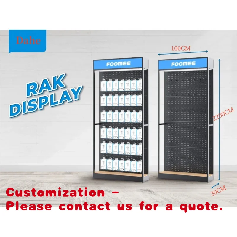 

Индивидуальный дизайн. Горячая распродажа. Металлическая напольная/настенная витрина/стойка для демонстрации телефонов и аксессуаров бренда Foomee.