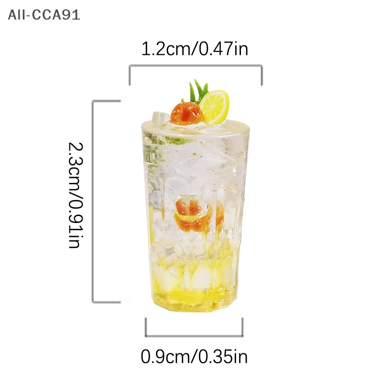 

1Pc 1/12 Dollhouse Mini Drinking Tea Cup Model Toy for Dollhouse Kitchen Drinks Decoration Toys for Children Gift