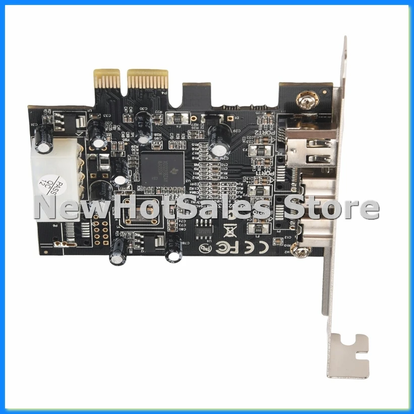 

-PEX30016 3-портовая карта IEEE 1394 Firewire 1394B и 1394A PCIe 1.1 X1 TI XIO2213B Чипсет Требуется драйвер Legacy-AT48