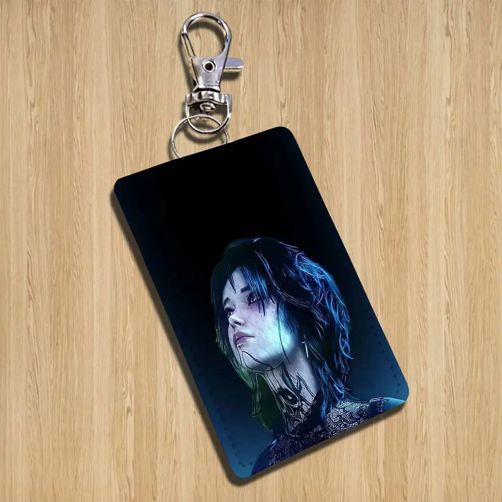 Etui na karty B-Baldurs Gate 3, Evelyn, na karty bankowe, biznesowe, studenckie, etui na karty autobusowe, brelok
