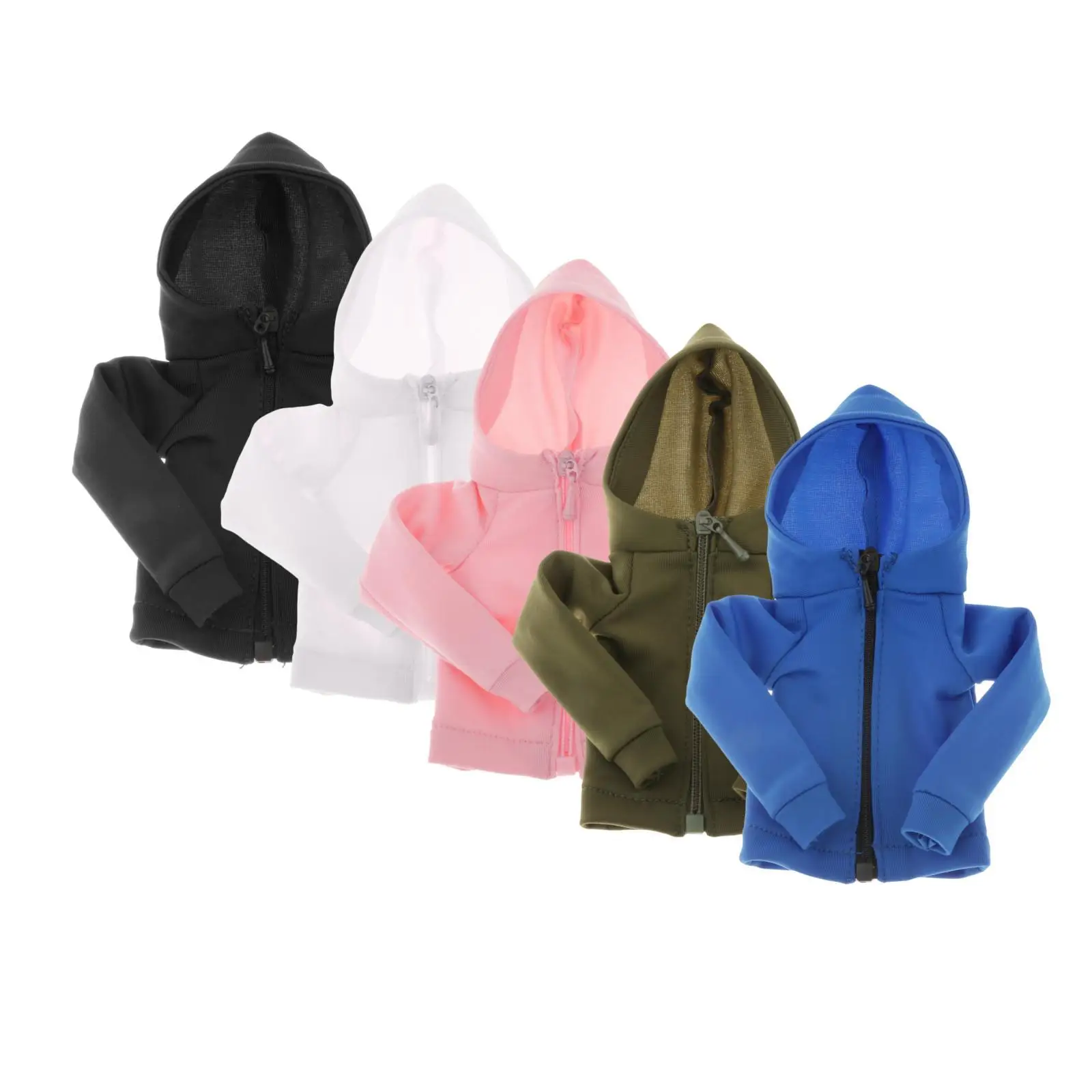 سترة نسائية بسحاب بمقياس 1/6 ملابس خارجية لشخصيات الحركة مقاس 12 بوصة وإكسسوارات الجسم