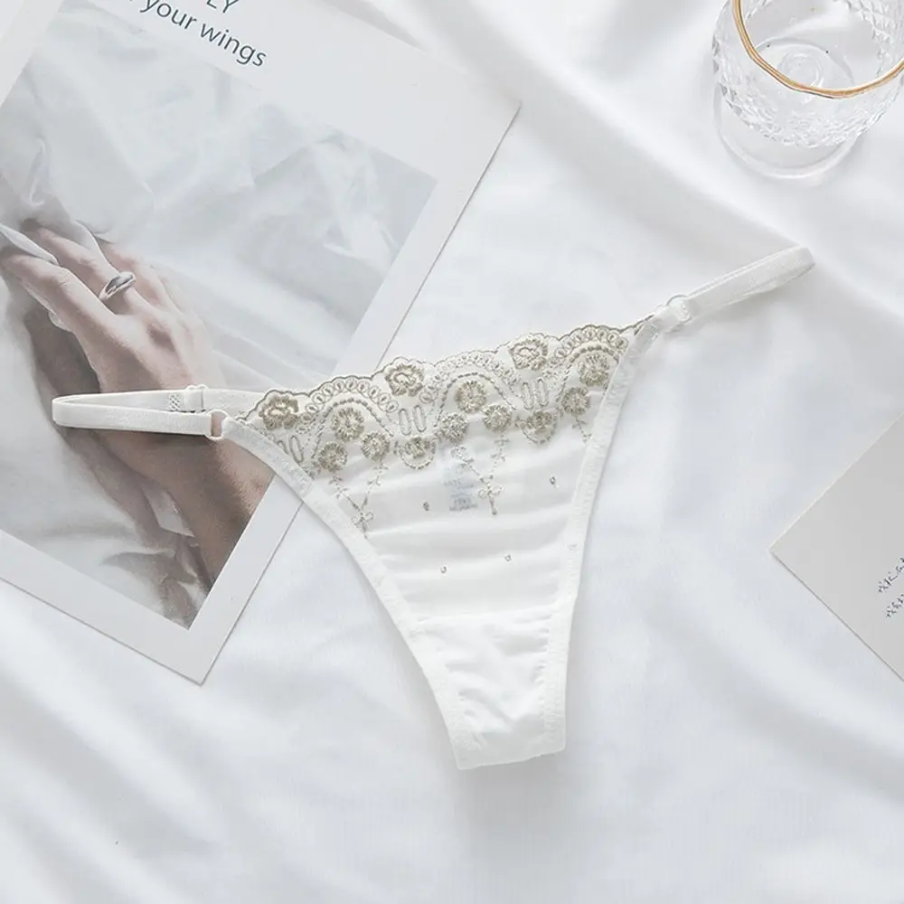 

Flower Underpants Women Cotton Crotch Bikini Thong Underwear Women Thong Lace Panties Female Lingerie Low Waist Panties