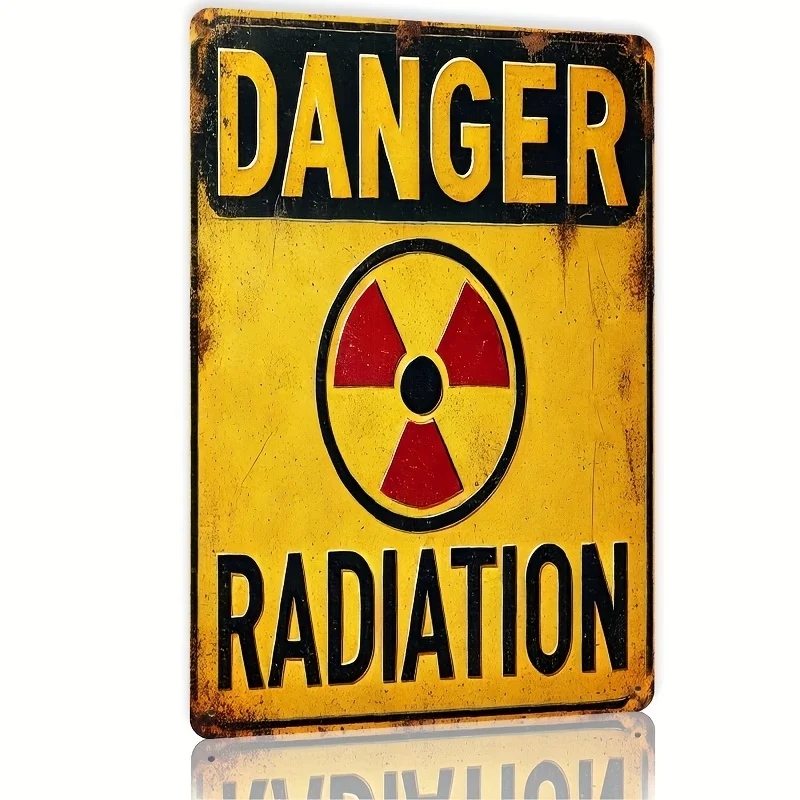 Vintage-Style Iron Warning Sign 