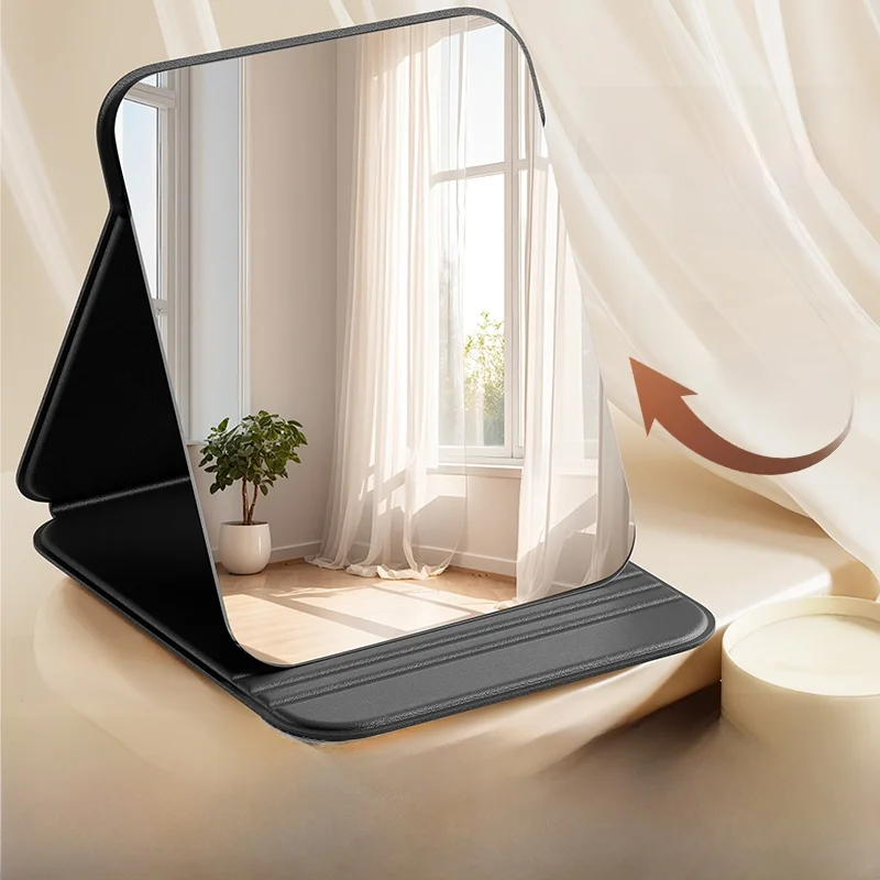 

Ультрабелое портативное складное зеркало-подставка для женщин, студенток, для дома и общежития, отдельное косметическое зеркало