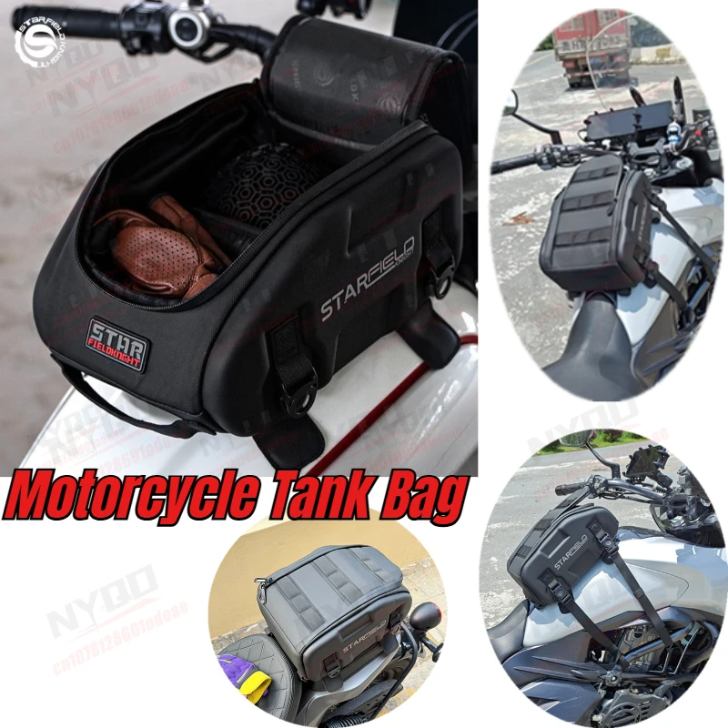 sfk-motorcycle-tank-bag-large-capacity-magnetic-mount-waterproof-with-rain-cover-vintage-riding-gear