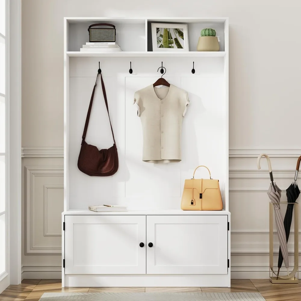 White Hall Tree with Storage, 70.9