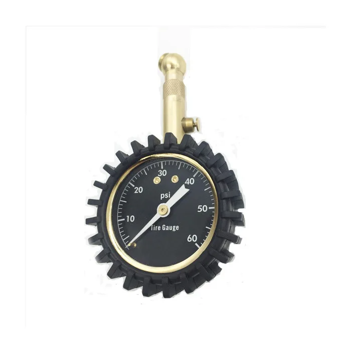 Mini Tire Pressure Gauge With Rubber Protective Sleeve, Portable Durable Vehicle Air Pressure Meter