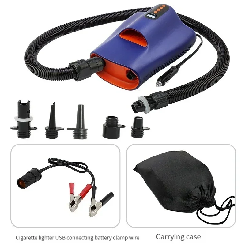 

high-pressure electric pumps for Rubber kayak, submarines, SUP paddleboards, surfboards,, kayaks