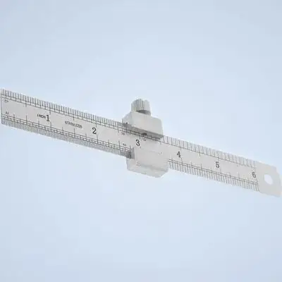 

1Set Stainless Steel Ruler Heavy Duty Precision Straight Measuring Tool with Stopper for Engineering Architecture Carpentry