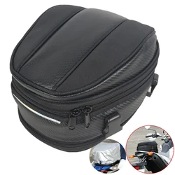 Motorbike Tail Travel Rider Luggage Rear Back Seat Bag Waterproof Oxford Cloth Motorcycle Tail Bag Large Capacity Saddle Bag