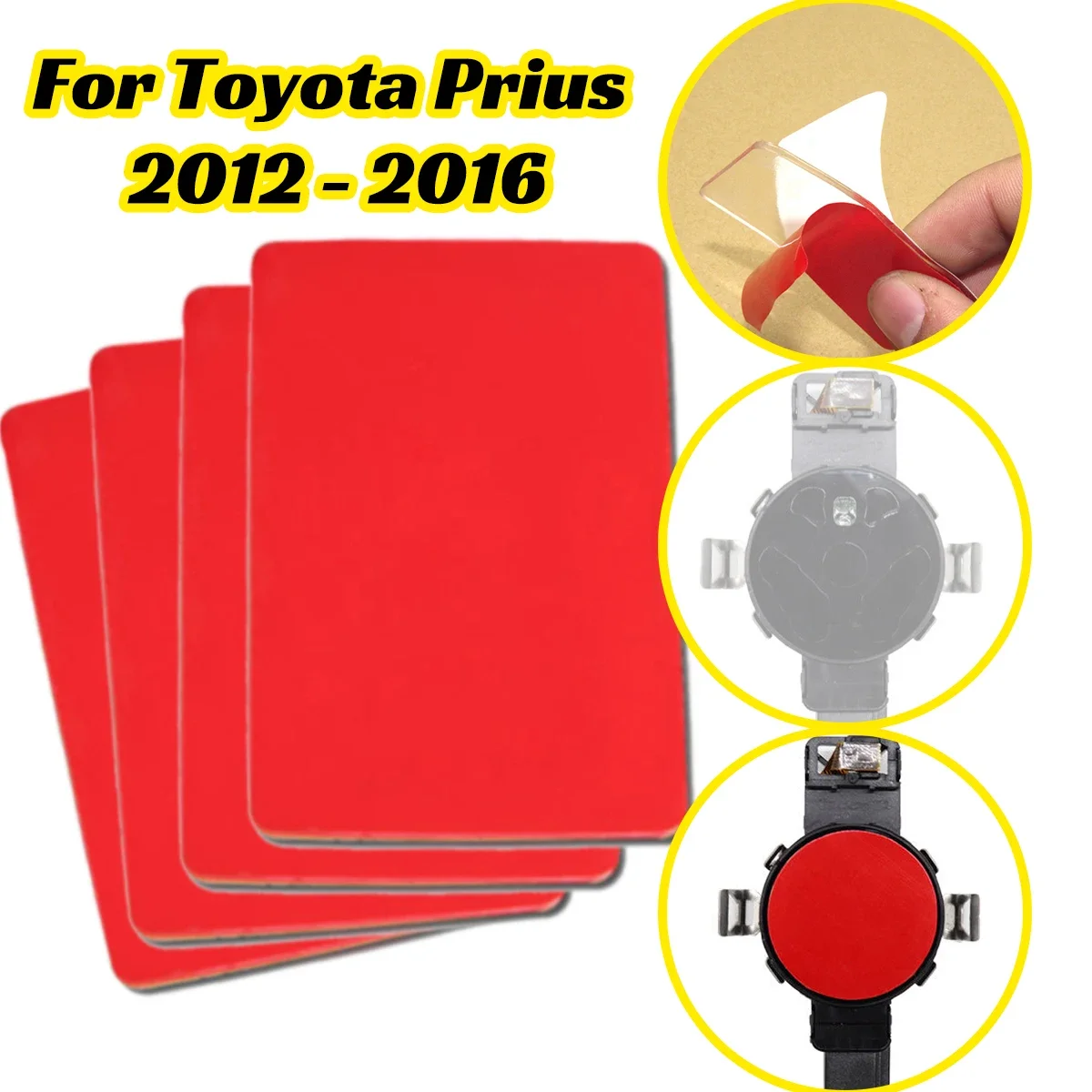 For Toyota Prius 2012 - 2016 Rain& Light Sensor Gel Adhesive FILM Silicone Cushion Pad Windscreen Chip Repair Multi-Purpose Tape