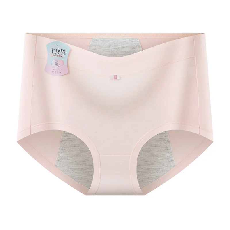 【1 pz】 Mutandine alte da donna per ragazze pantaloncini mestruali di fascia alta mutandine donna mestruale biancheria intima a vita alta