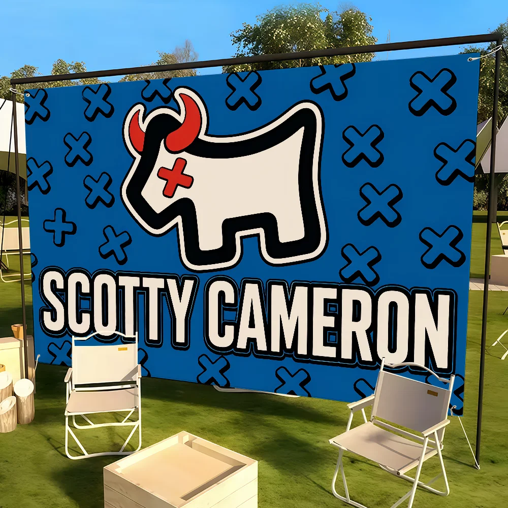 Modische Flagge für Wohnzimmer, Zuhause, Wohnheim, Dekoration, Wand, Outdoor, Camping, Party, S-Scotty-Logo, Cameron-N-Banner, Geschenke – Detail 6
