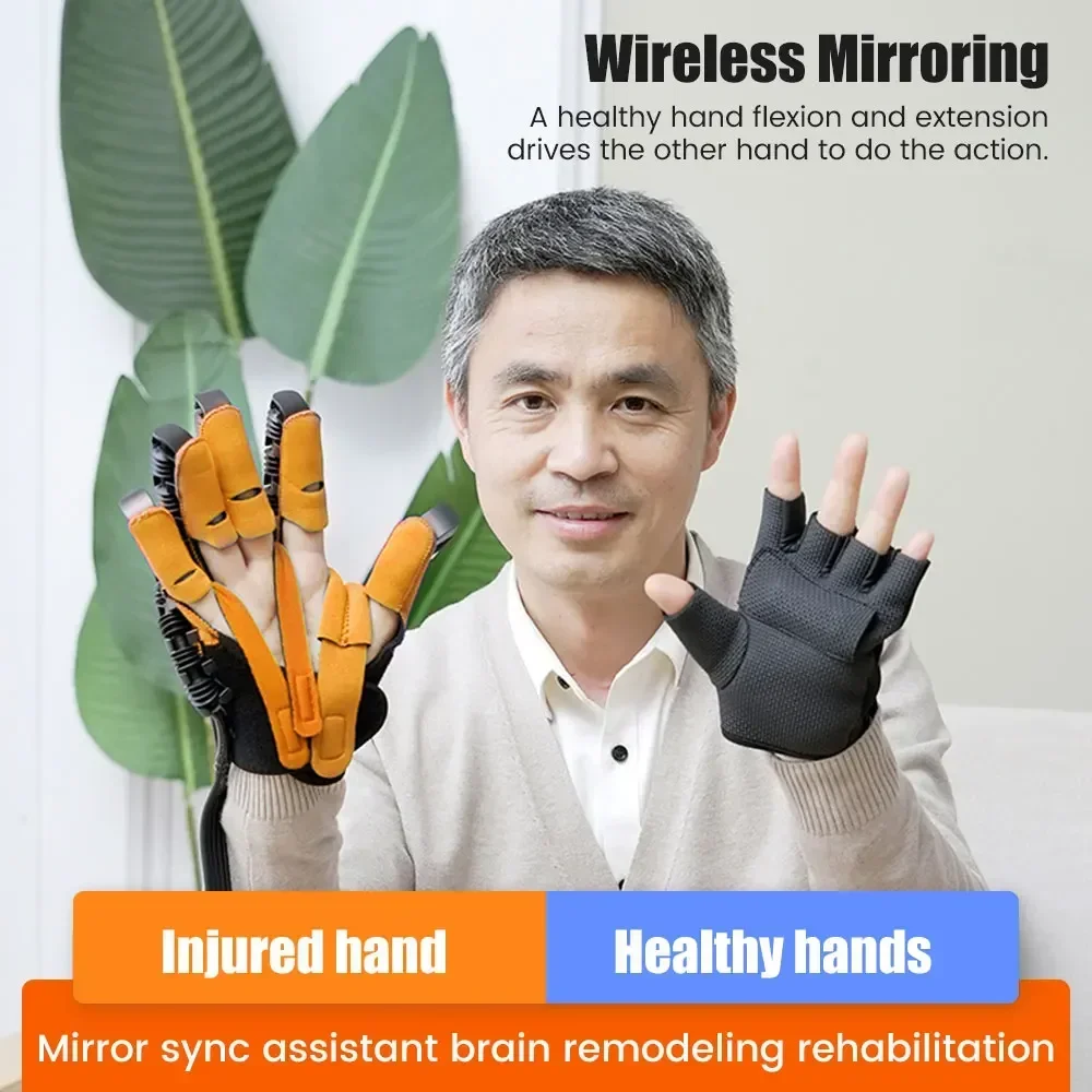 Hand Rehabilitation Robot Gloves Trainning glove Equipment for Stroke Hemiplegia Hand Function Recovery Finger Trainer Device