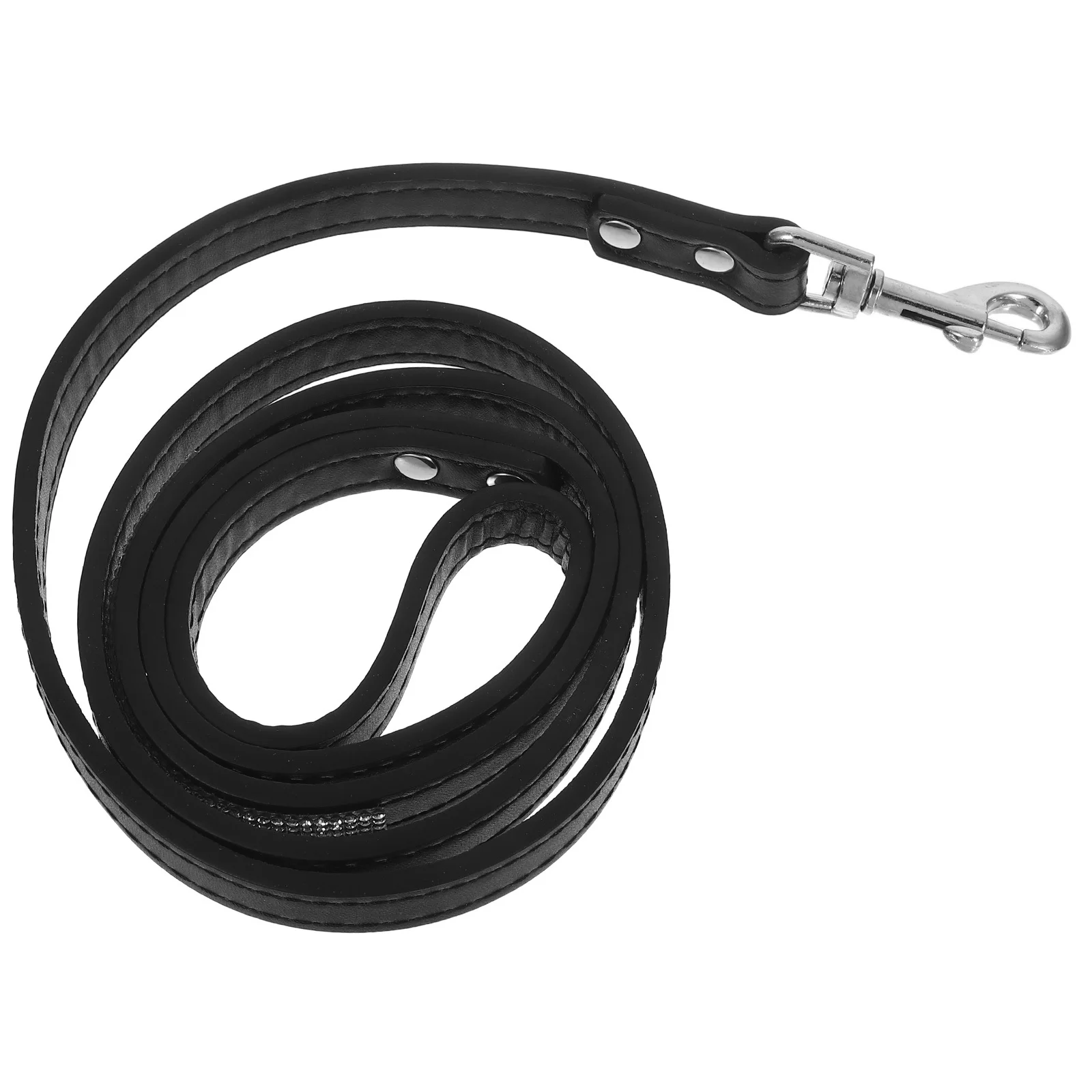 

Dog Leash For Small Dogs Pu Rhinestone Studded Flexible Pet Walking Lead Training Leash For Daily Use Hiking