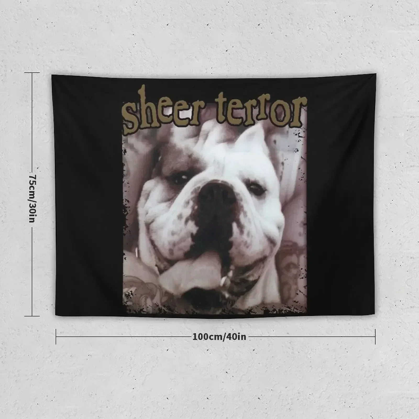 Sheer Terror Buldog Tapestry Bedrooms Decor Cute Room Decor Tapestry