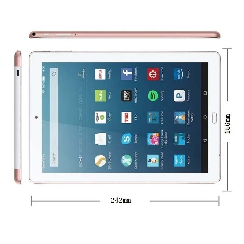 Imagem -02 - Android 7.0 tipo c Tablets Mtk6580 Quad-core Vendas Hot 9.6 Polegada Kt107 3gb de Ram 32gb Rom 1.3ghz 1280x800 Ips 6000mah Bateria