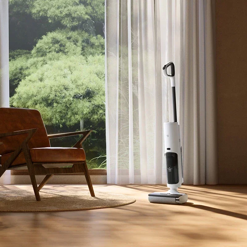 XIAOMI MIJIA غسالة الأرضيات اللاسلكية 2C المكانس الكهربائية الرطبة والجافة التنظيف الذاتي الزاحف المضادة للبكتيريا الأسطوانة فرشاة غسل التطهير