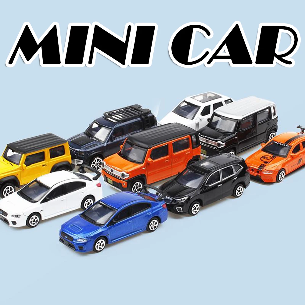 

1:48 1:52 1:64 Suzuki Land Range Jaguar Subaru Suzuki Model Toy Cars Alloy Diecast Shock Absorption Slide Forward for Boys Gifts