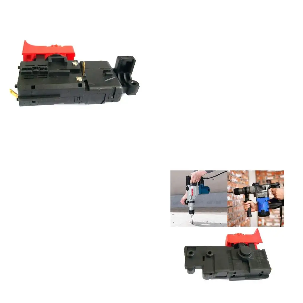 لمفتاح الحفر الكهربائي القابل للتعديل باللون الأحمر + الأسود من البلاستيك لـ Gsb13 RE #1