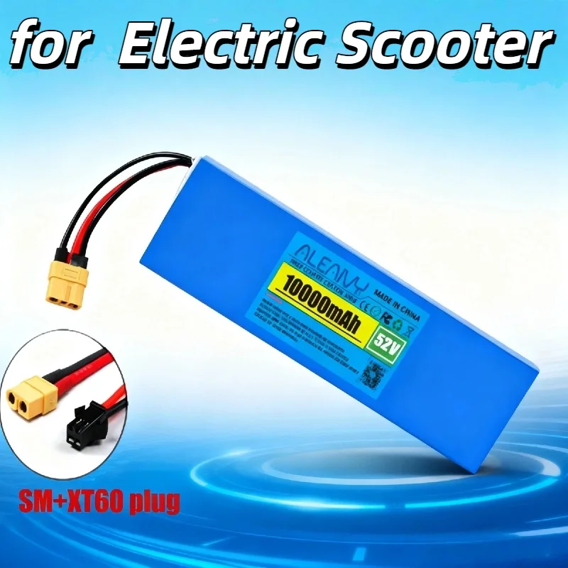 

14S3P 52V 10Ah Lithium Battery Pack – 18650 Cells with Built-in BMS, Reliable Power for 0-1000W Scooter