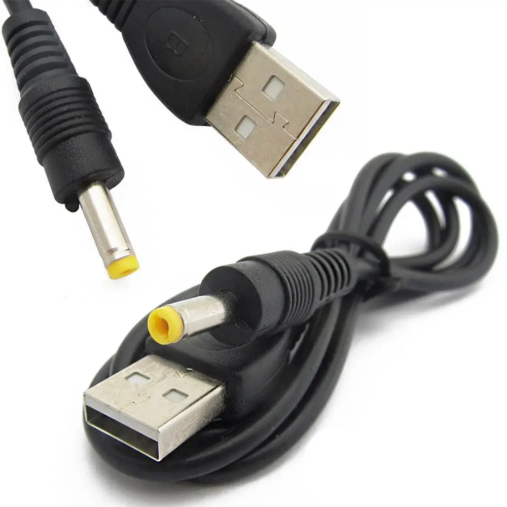 Pure Copper 5V USB To DC 4.0x1.7mm 1.2m 4.0 Interface Universal Power Cables Charger Cable ForSony PSP Charging