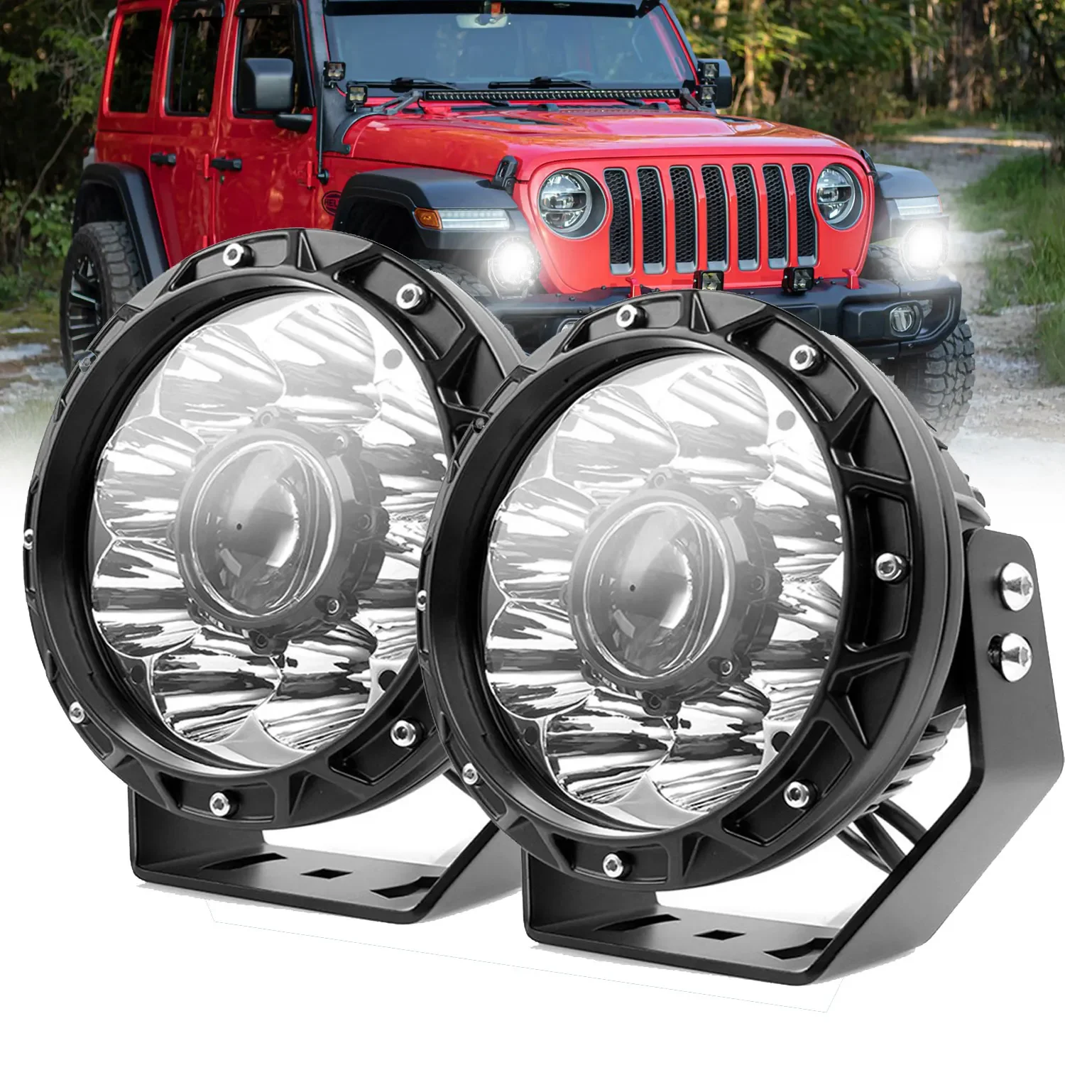 Led Search Light vehicle 12V 4x4 Survey light for Vehicles 400W Large Truck Supplies 24V Off Road Accessories 4x4 Car ATV SUV