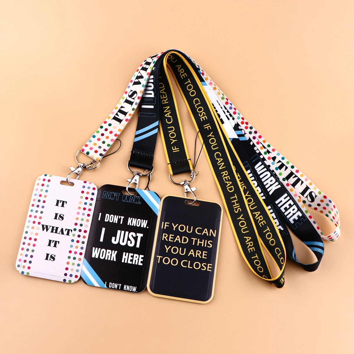 Novel penawaran harga harian tali leher Lanyard untuk gantungan kunci kartu kredit pemegang ID tas Travel Bank Bus kartu bisnis untuk penggemar