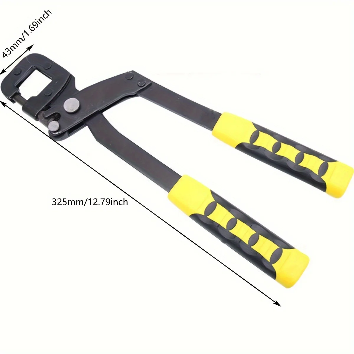 1pc Kiel Zangen Punch Lock Stud Crimper Hand Werkzeuge Flache Mund Zangen Decke Loch Decke Stanzen Werkzeug Hand Ratsche werkzeug – Detail 10