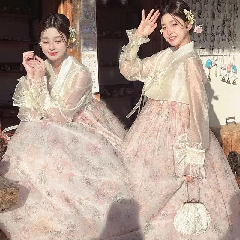 

Hanbok Clothes For Women Korean Traditional Costume New Modernized Improved Korean Court National Costume Wedding Party Dress