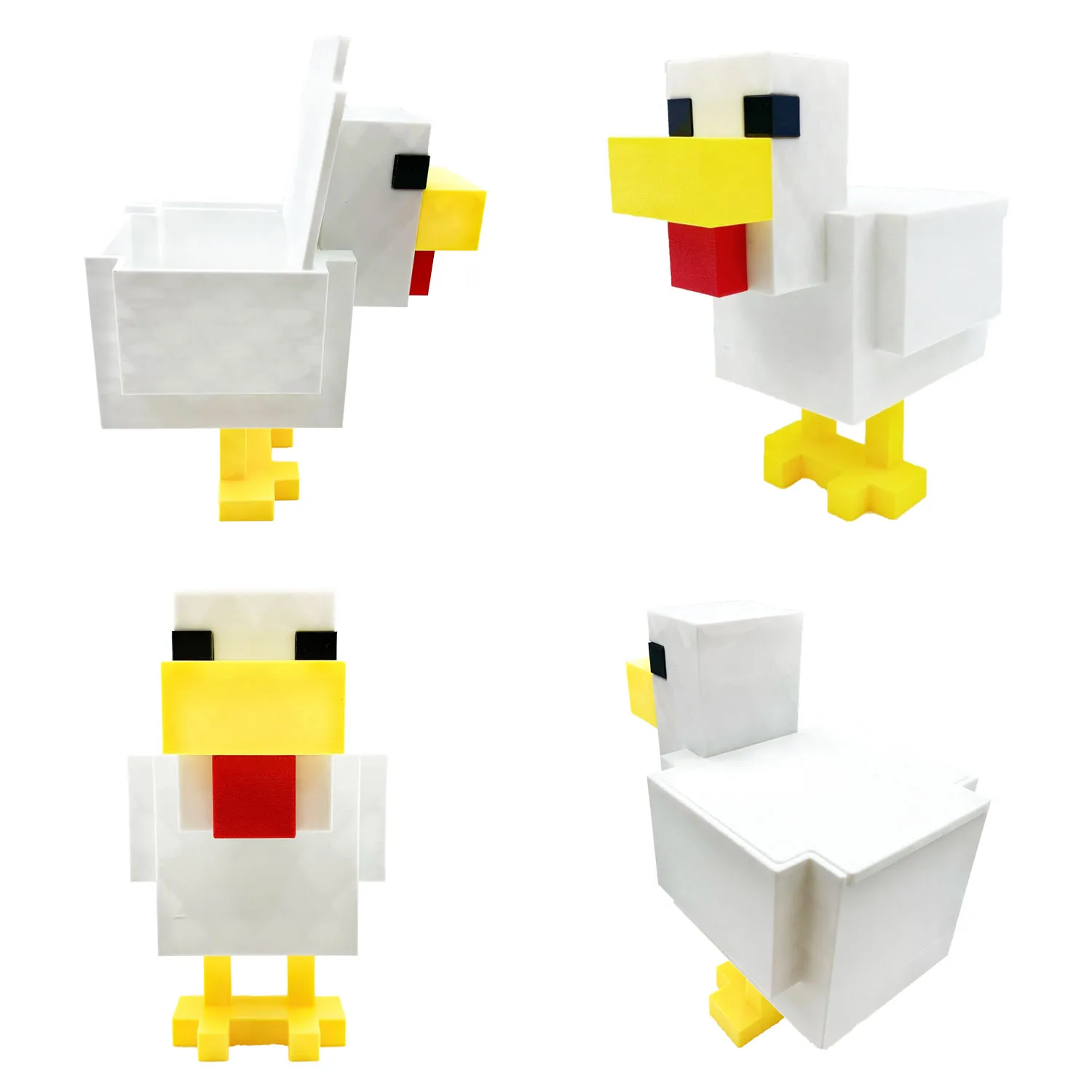 

3D Printing Fun Storage Box Creativity My World Chicken Storage Box Model Sculpture Personality Niche Desktop Ornament