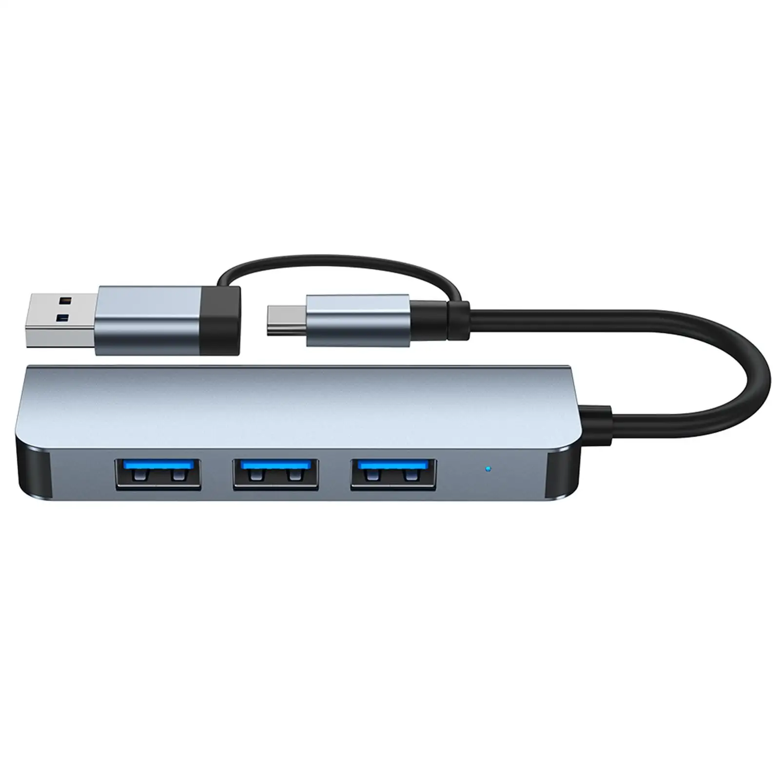 USB 3.0 Hub Expander c سليم سبائك الألومنيوم المحمولة لأجهزة الكمبيوتر المحمول