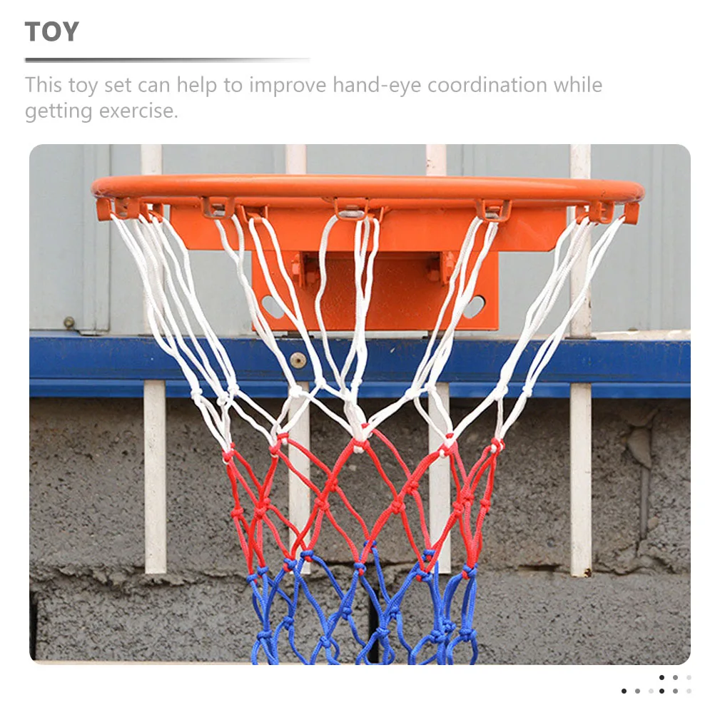 

1 set Kids Basketball Frame 32cm Red Mini Hoops for Door Indoor Hanging Toy Set Sports Gift -eye Coordination