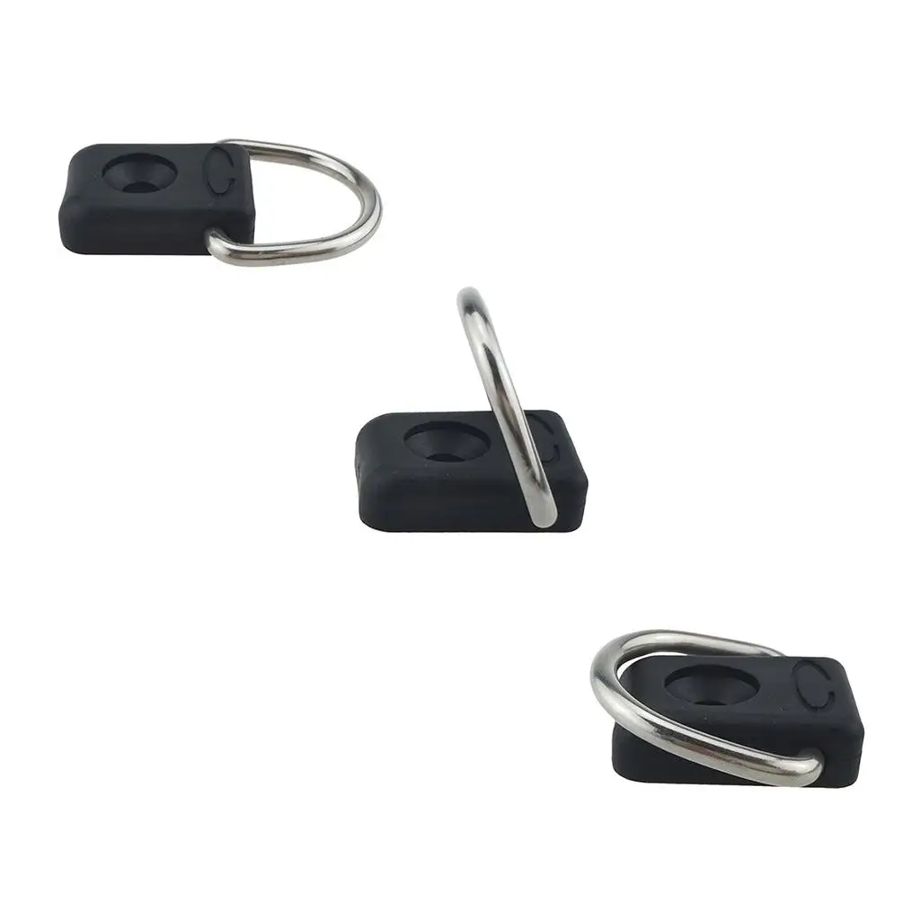 الفولاذ المقاوم للصدأ الزورق كاياك D-حلقة الصيد تزوير اكسسوارات للقوارب #5