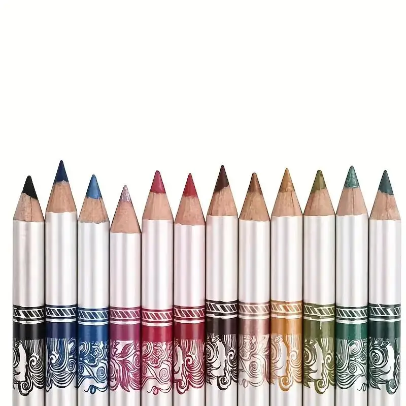 Set di matite per labbra impermeabili da 12 colori per un contorno labbra liscio e preciso, trucco a lunga durata e definizione delle labbra audace