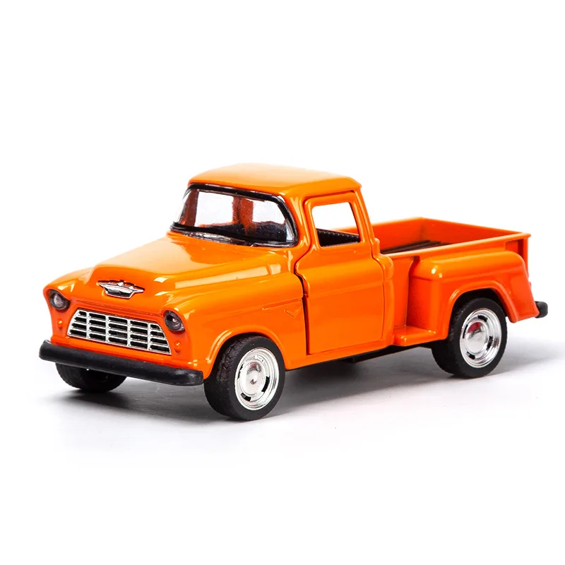 Alloy Pickup Truck Car Model 1/32 Retro Classic Simulation Car Toy Pull Back Diecast Toys Vehicle Collection Decor For Boys Gift