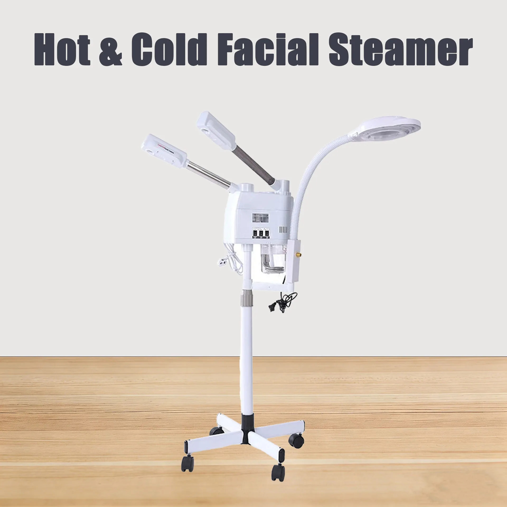 

Cold and Hot Dual Spray Facial Steam Machine, Facial Moisturizer, Spa Dual Tube Cold and Hot Spraying Device, Beauty Salon