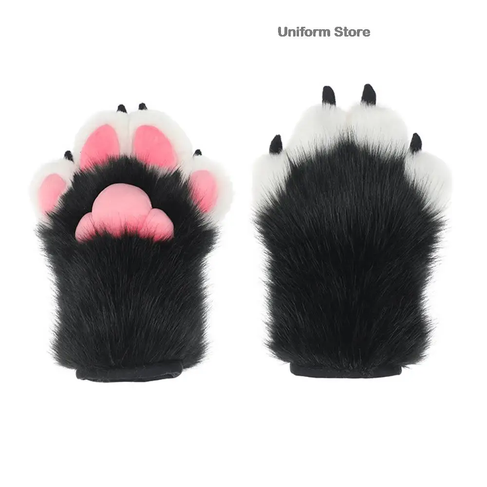 اليدوية تأثيري حلي اكسسوارات فروي القط مخلب قفازات أفخم اكسسوارات مسمار مخلب قفازات لطيف أنيمي الدب باو رقيق القفاز