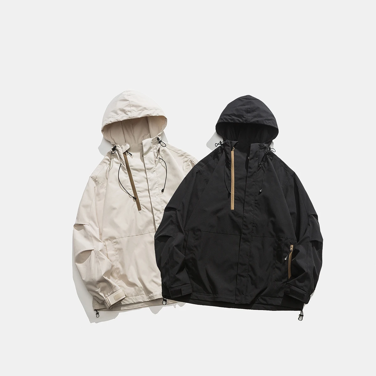 

Unisex Spring Hooded Outdoor Softshell Jacket Suitable for Camping, Hiking, Trekking, Windproof and Wear-resistant Coat.