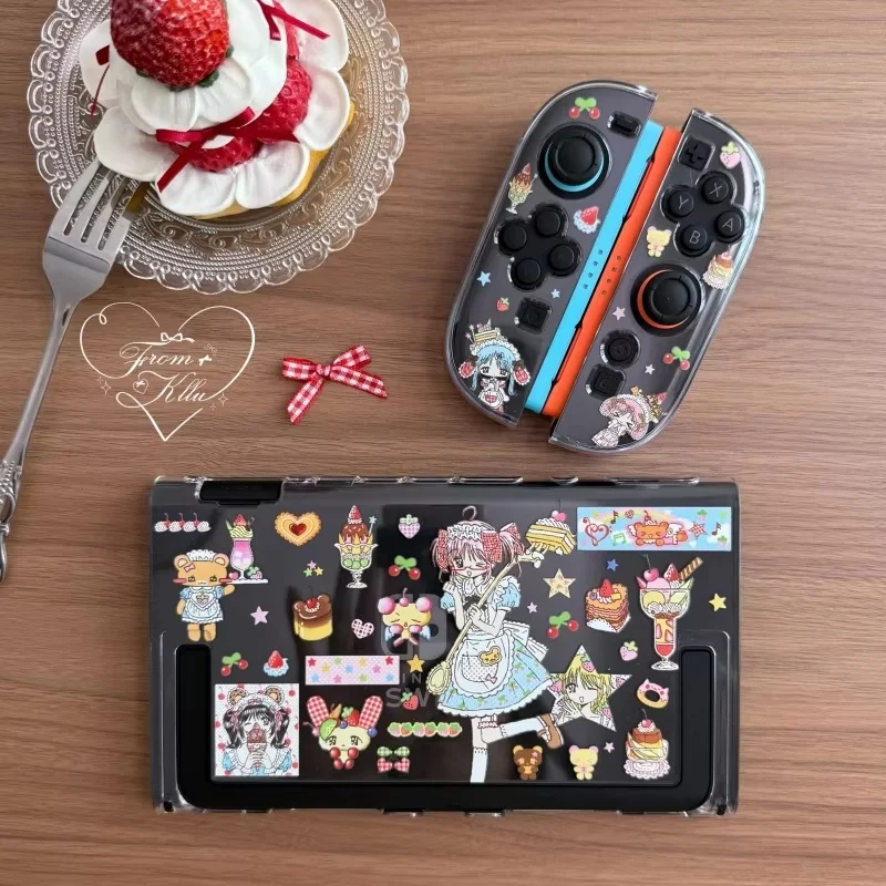 

Оригинальный защитный корпус переключателя Kelulu 2, японский домашний переключатель для девочек Dim Sum, защитный корпус Oled, Ns, анимация, окружающий