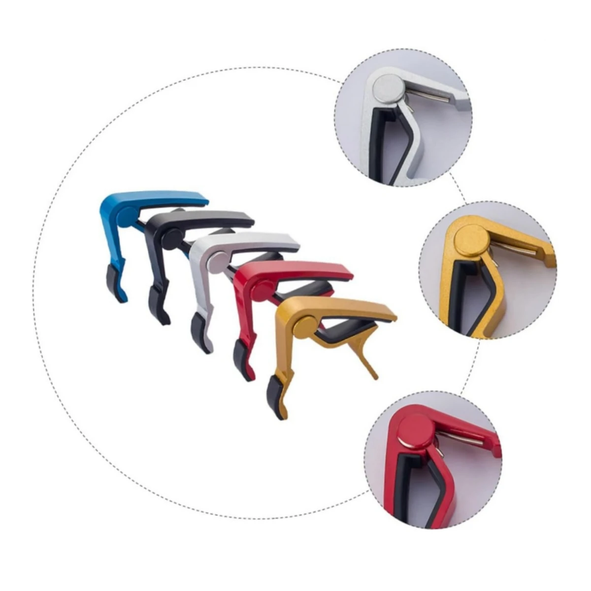 Precision Tuning Guitar Capo Buzz-Free Design for 6-String Acoustic Electric Classical Guitars And Ukulele - Musician's Secret W
