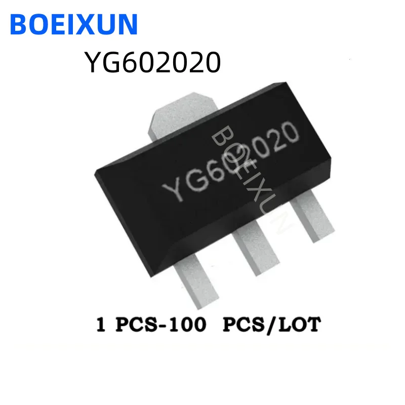 10PCS/50PCS/100PCS 100% New YG 602020   SOT-89 Chip