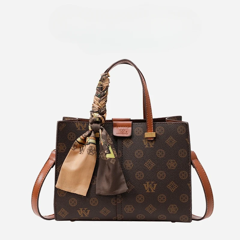 Retro-chique crossbody clutch voor dames - moderne effen leren portemonnee met luxe kettingriem