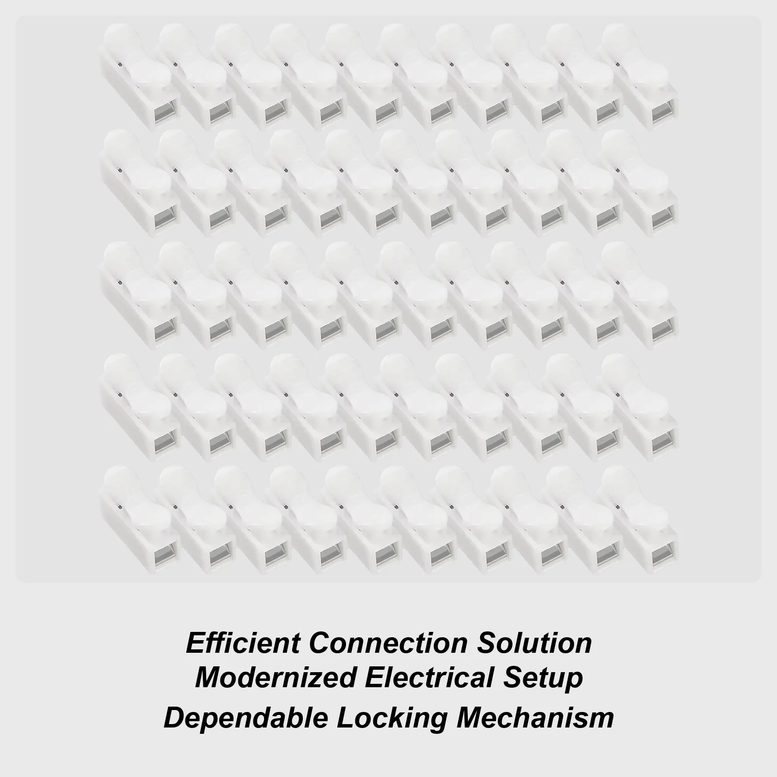 Electric Cable Connector Quick Connecting Electrical Wire Terminals 50 Pieces Multi-Functional Insulated Tools 5A 250V
