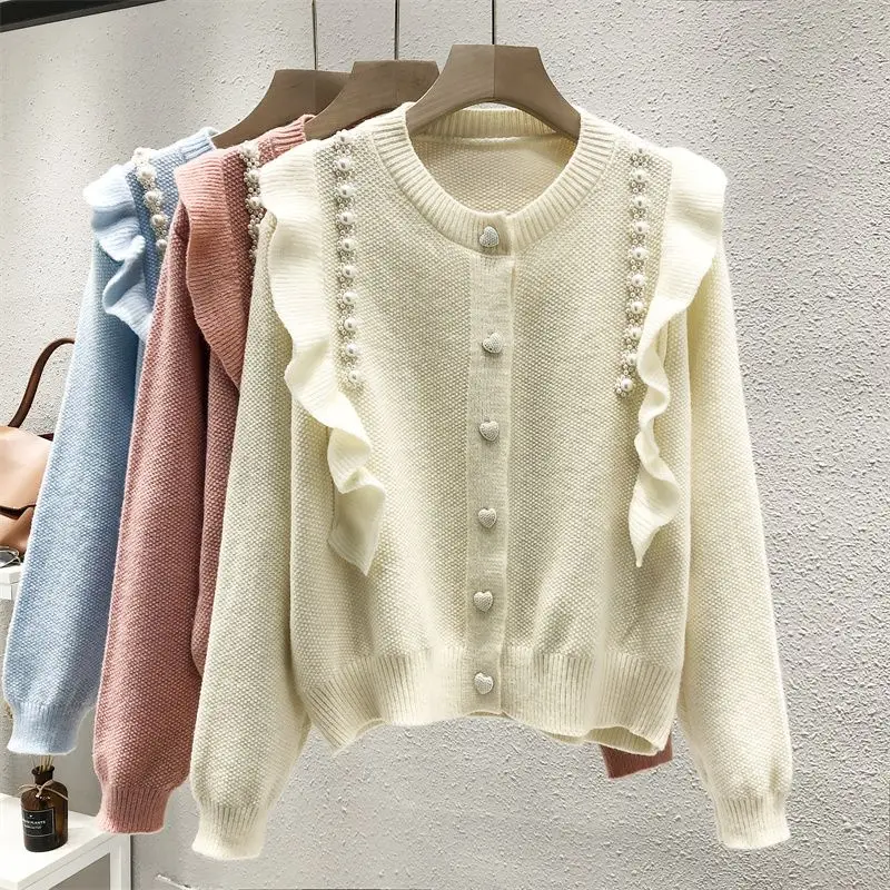 Sweater Jacket Knitted Cardigan Women\'s Spring and Autumn New Popular Items Loose Long Sleeved Top